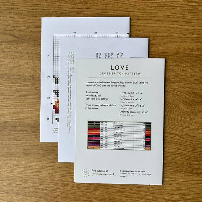 Love - Printed Chart
