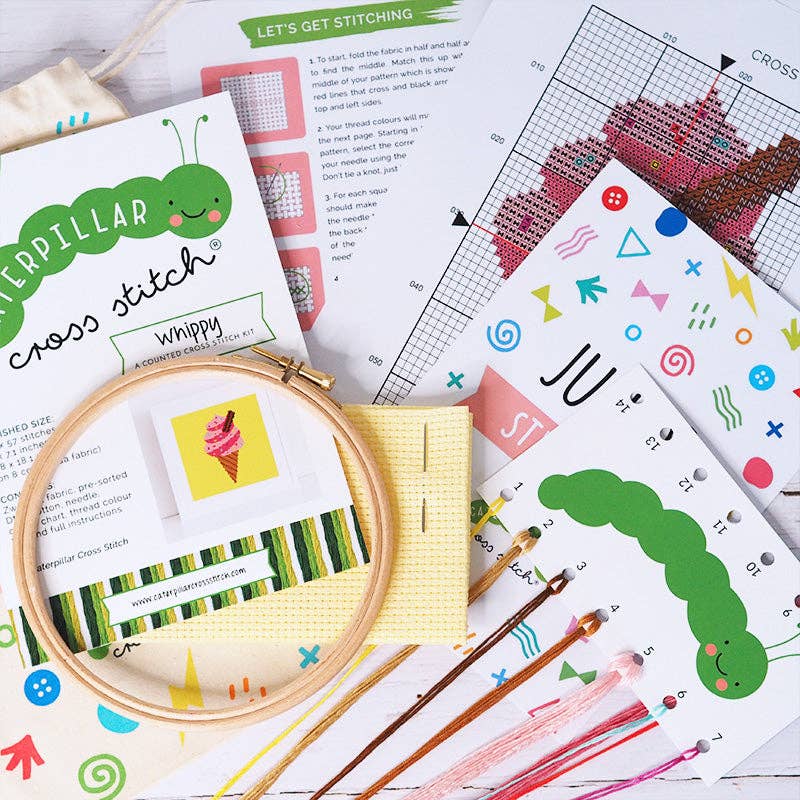 Ice Cream Whippy - Junior Cross Stitch Kit: Standard kit