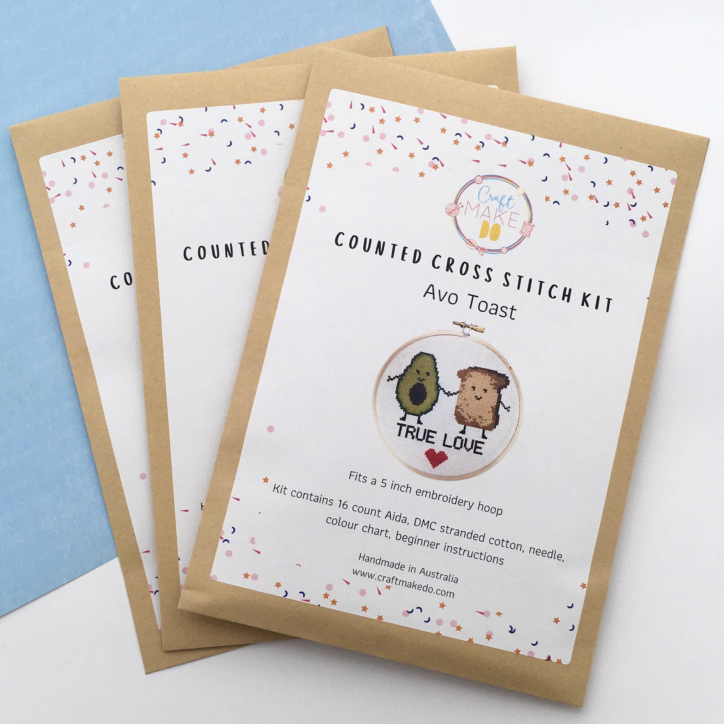 Flower Posy Cross Stitch Kit: With embroidery hoop