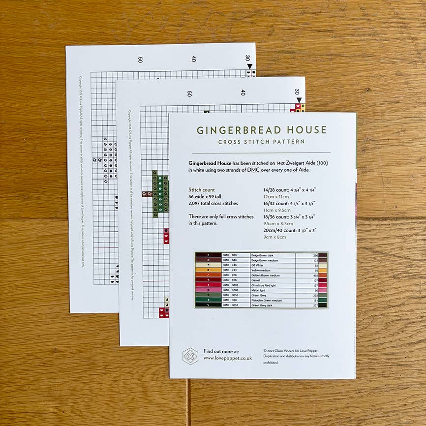 Gingerbread House - Printed Pattern