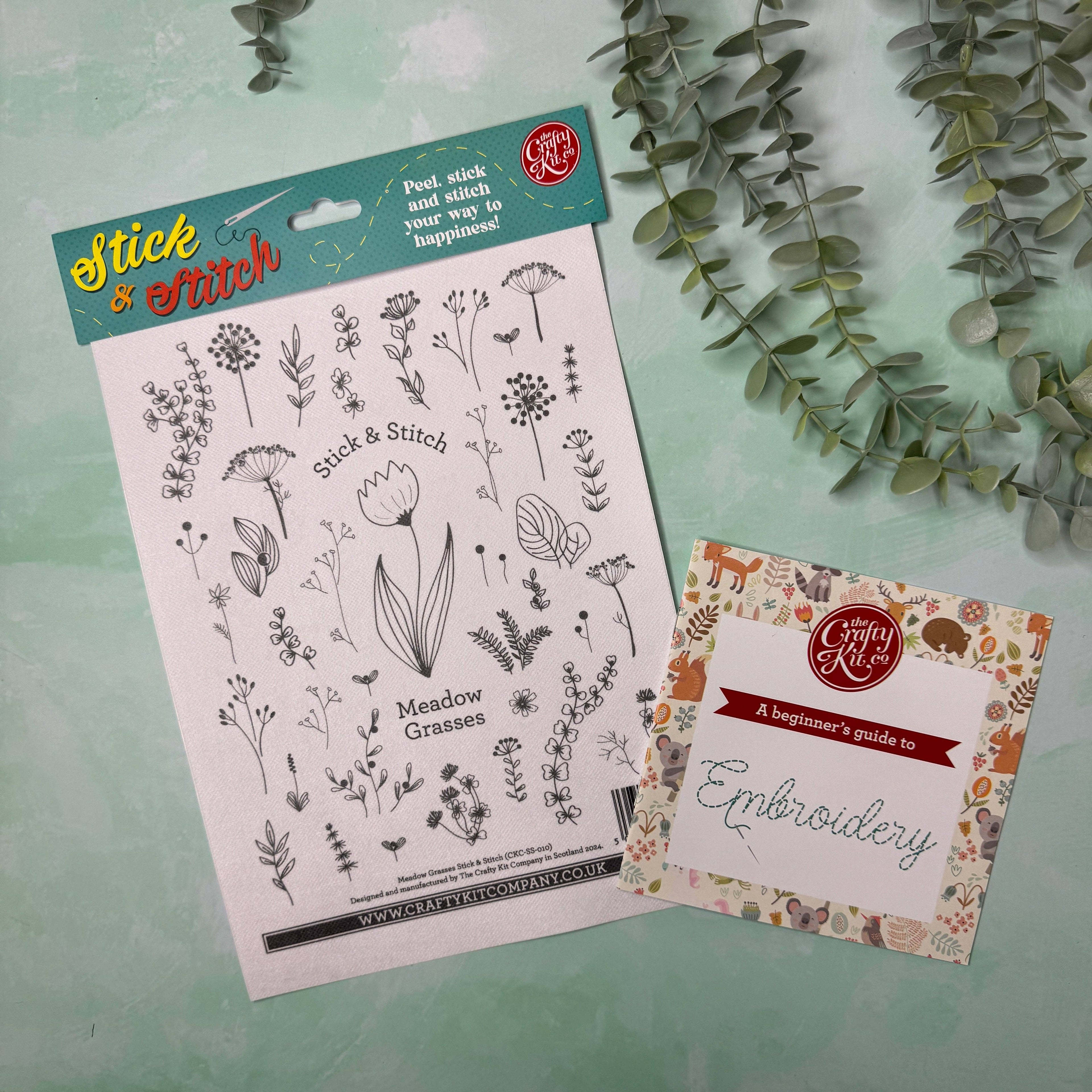 Meadow Grasses Stick & Stitch Embroidery