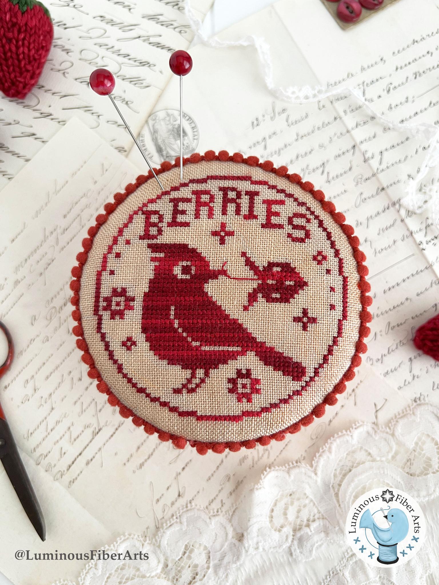Luminous Fiber Arts - Bird in the Berry Patch