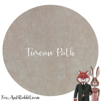 Hand Dyed Aida - Fox and Rabbit Tuscan Path