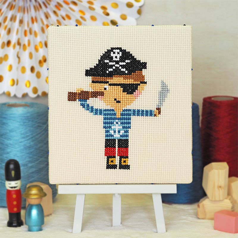 Ahoy Pirate - Junior Cross Stitch Kit: Standard kit