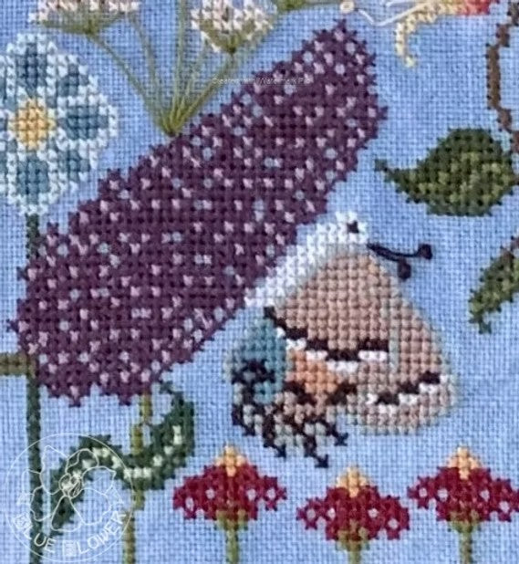 The Blue Flower - Butterfly Garden