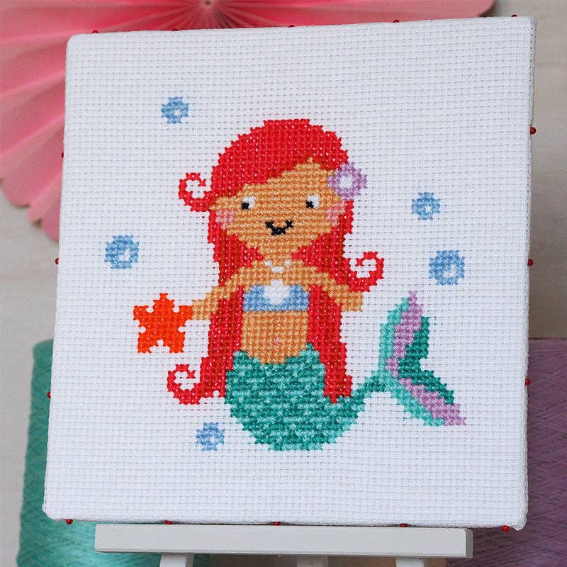 Splash Mermaid - Junior Cross Stitch Kit: Standard kit