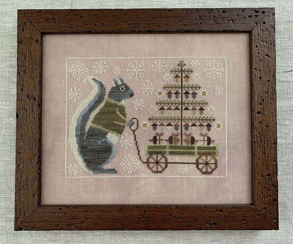 The Blue Flower - Winter Squirrel