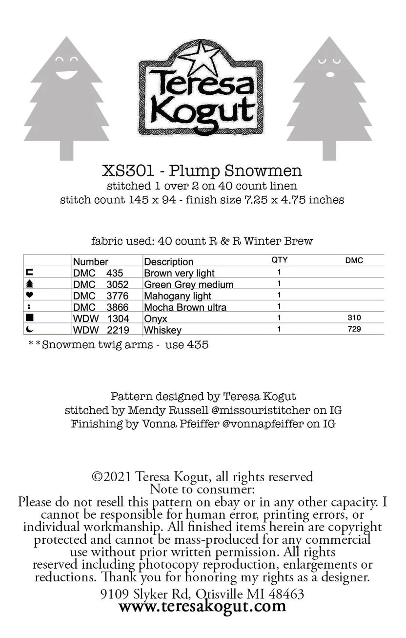 Teresa Kogut - Plump Snowmen