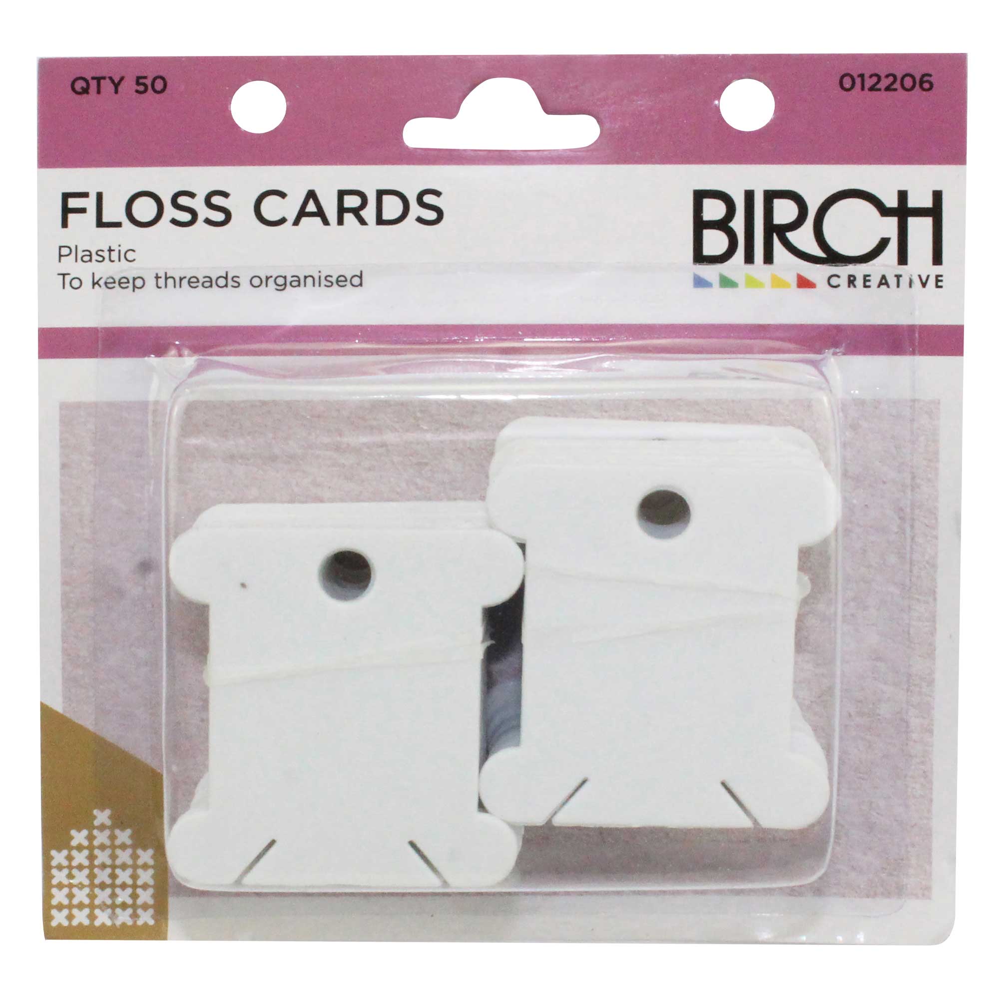 Birch Creative Cardboard Floss Cards 50pk