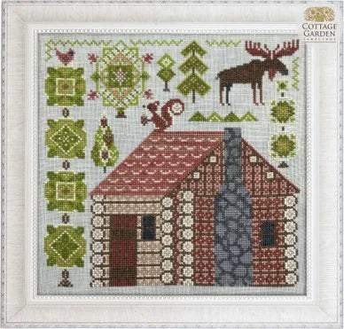 Cottage Garden Samplings - Log Cabin Fabulous House Series