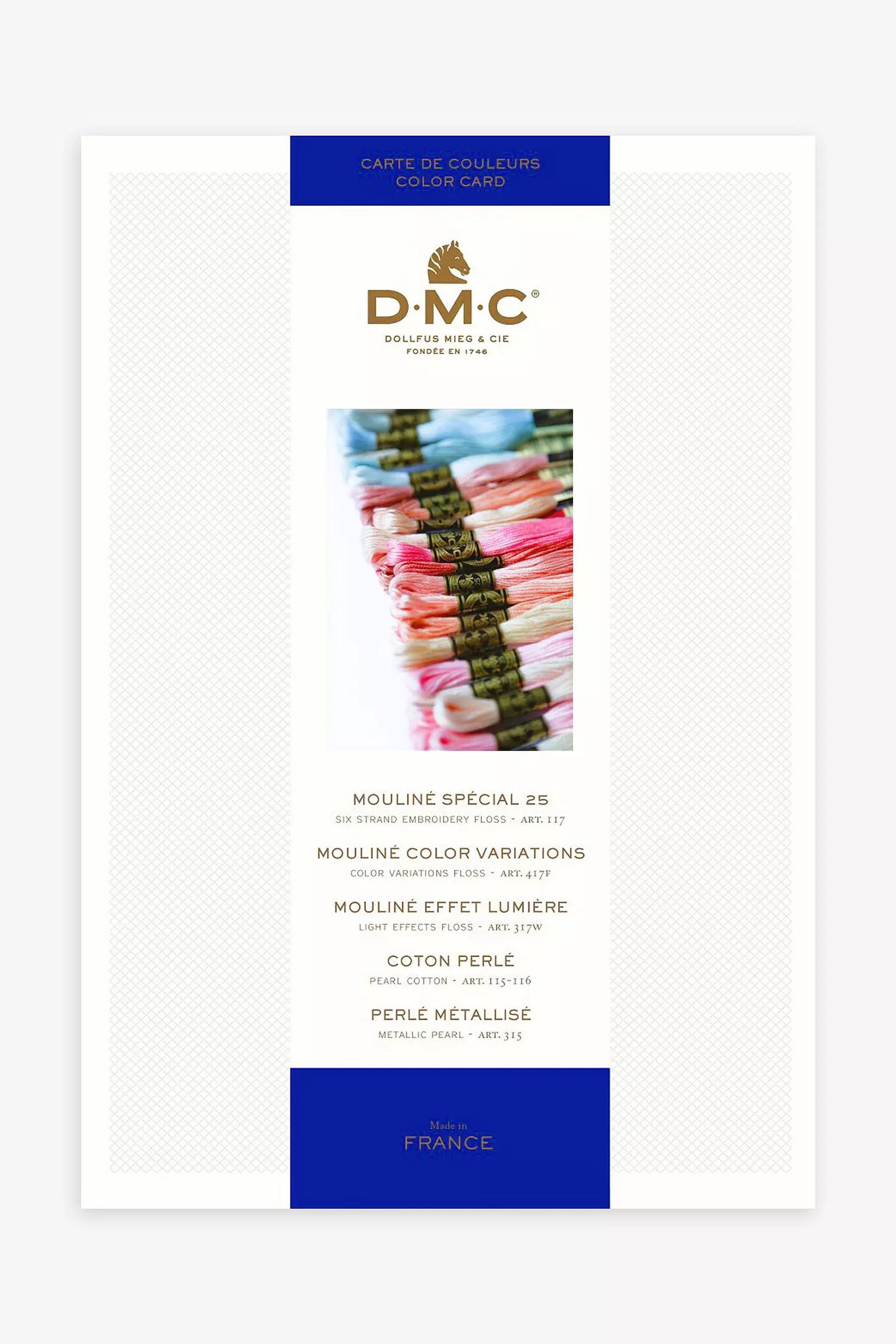 DMC Threaded Colour Card
