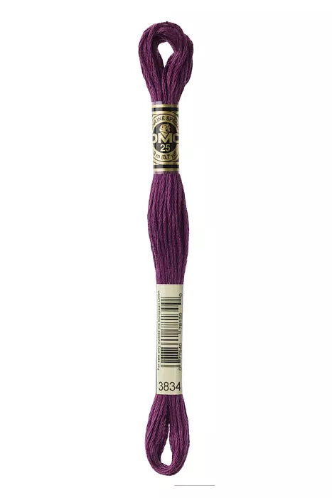 7. DMC 3830 to - 3866 6 Strand Cotton