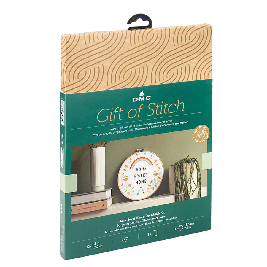 DMC GIFT OF STITCH-HOME SWEET HOME CROSS STITCH KIT 18.5X18.5CM