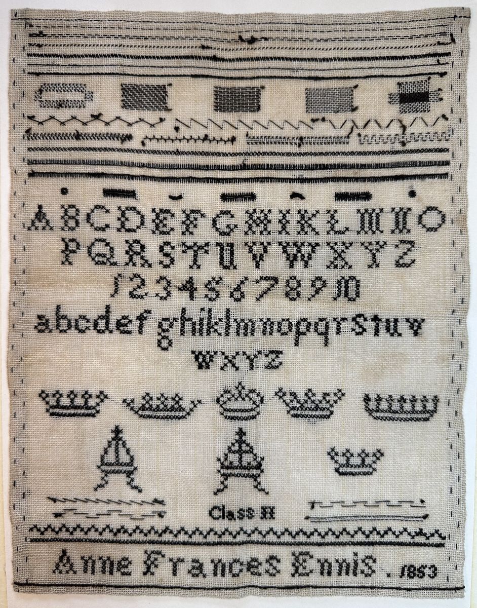 Cross Stitch Antiques - Anne Frances Kirkpatrick, 1847 Black Crowns