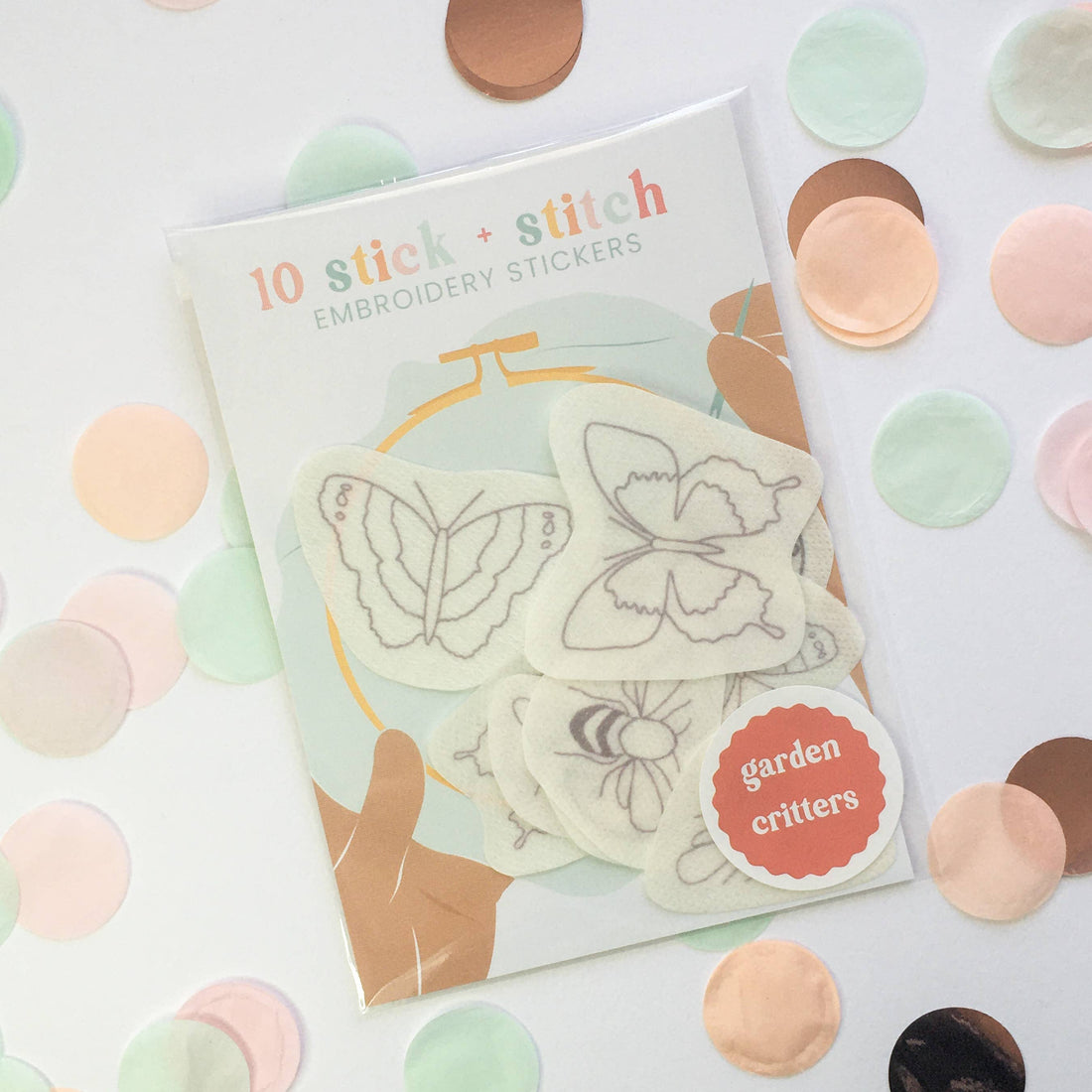 Garden Critters Stick and Stitch Embroidery Designs