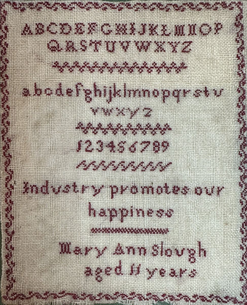 Cross Stitch Antiques - Mary Ann Slough, Specimen Sampler