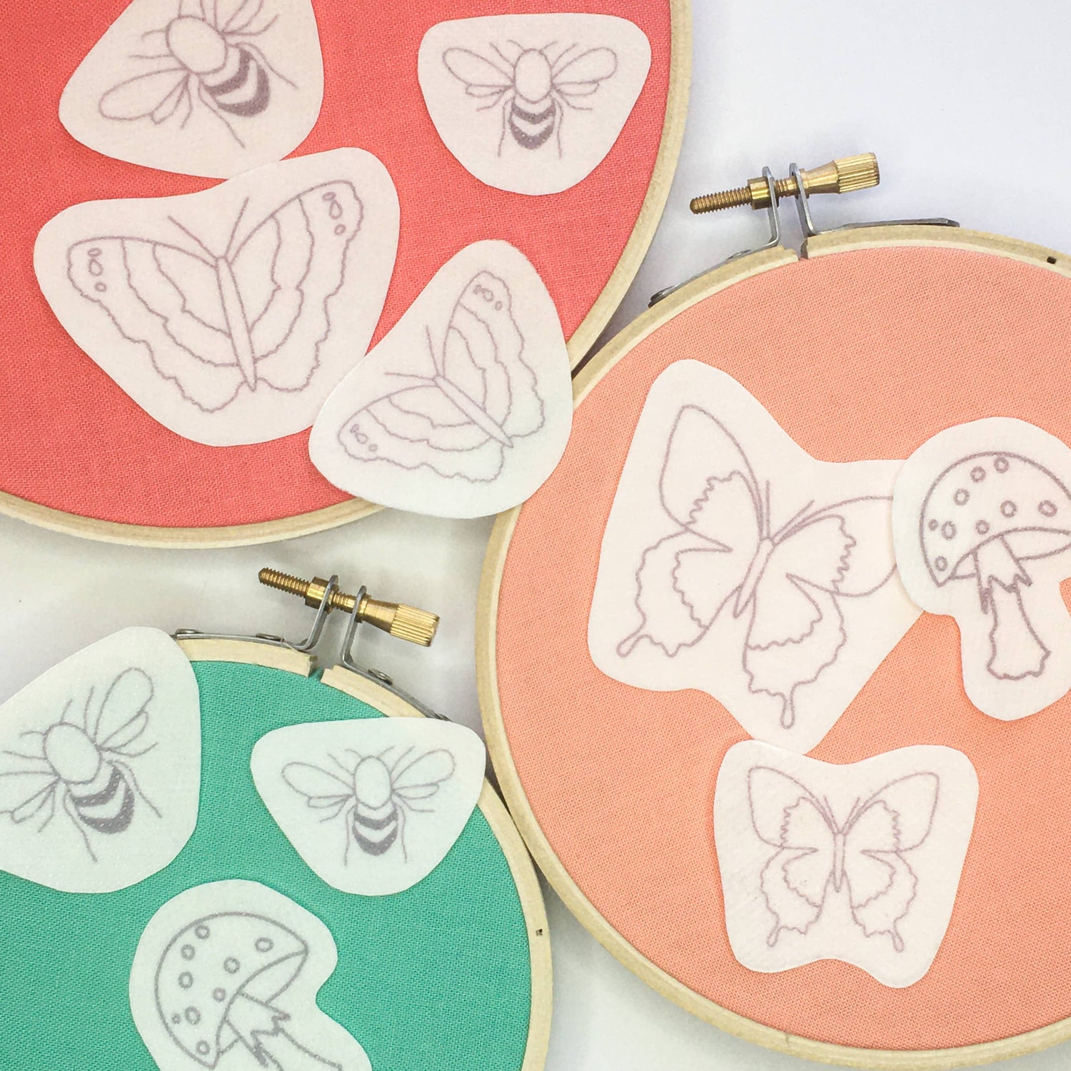 Garden Critters Stick and Stitch Embroidery Designs