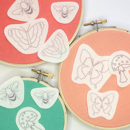 Garden Critters Stick and Stitch Embroidery Designs