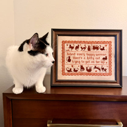 December Stitches - Cat Sampler Design