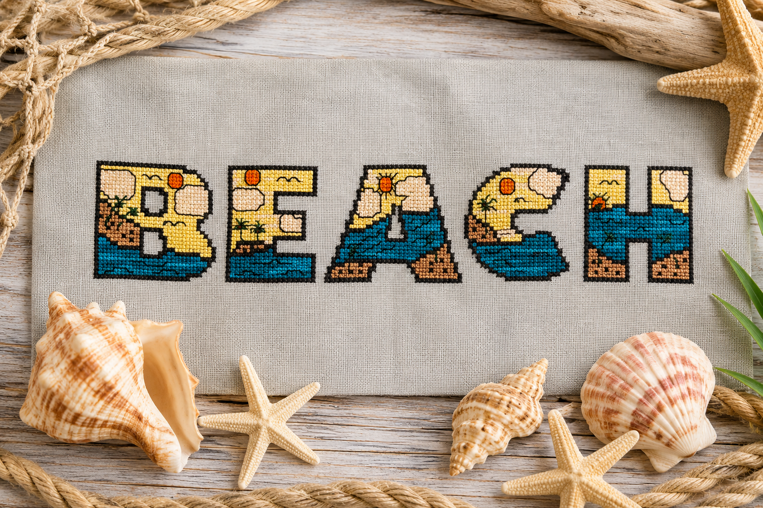 Salty Stitcher Designs - The Beach