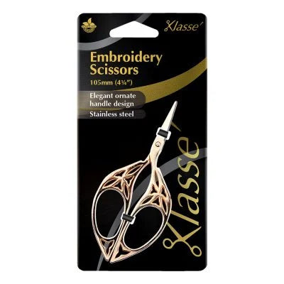 Klasse Embroidery Scissors Elegant ornate handle design