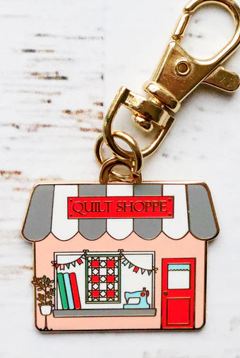 Quilt Shoppe Enamel Charm
