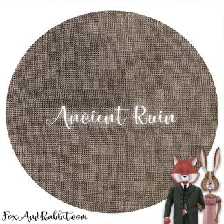Hand Dyed Linen - Fox and Rabbit Ancient Ruin