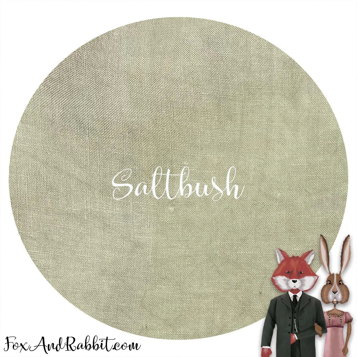 Hand Dyed Aida - Fox and Rabbit Saltbush