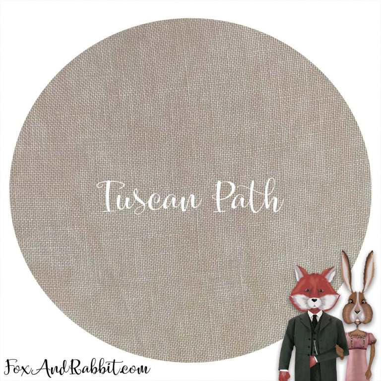 Hand Dyed Linen - Fox and Rabbit Tuscan Path (Nashville Release)