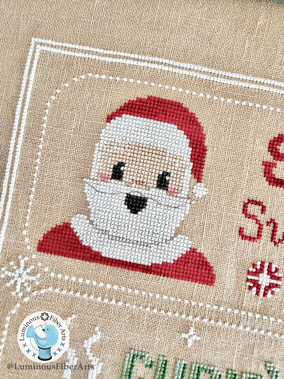 Luminous Fiber Arts - Santa&