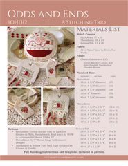 October House - Odds and Ends A Stitching Trio