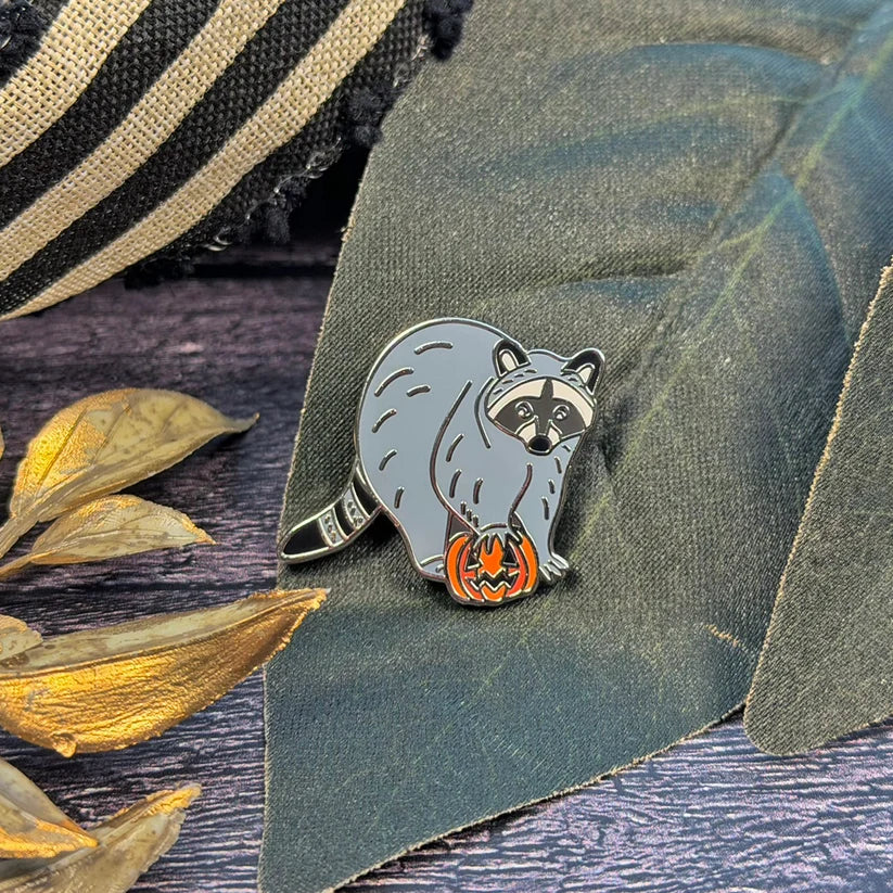 The Stitch Crypt - Spooky Racoon Needle Minder