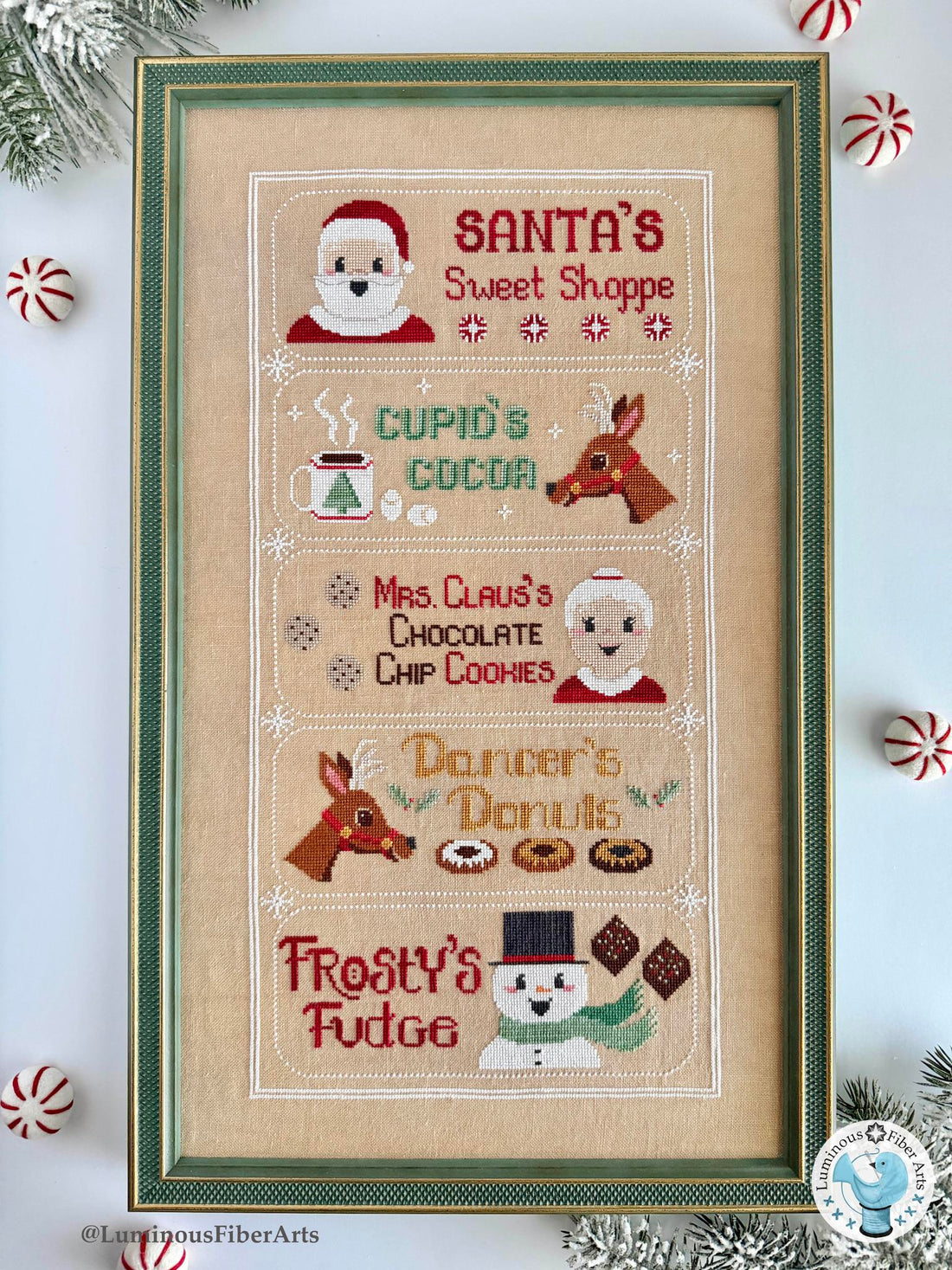 Luminous Fiber Arts - Santa&