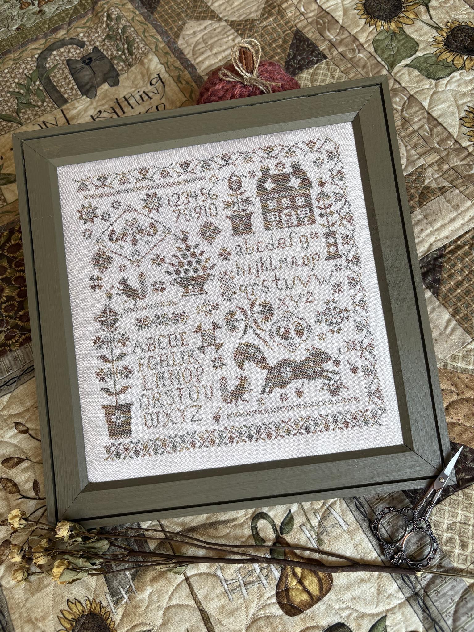 Pansy Patch Quilts and Stitchery - Sassy Squirrel Sampler
