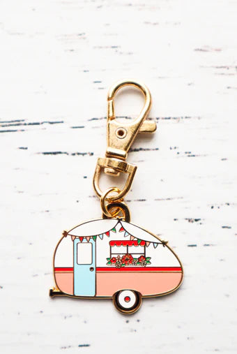 Retro Camper Enamel Charm