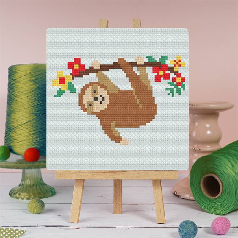 Sloth - Junior Cross Stitch Kit: Standard kit
