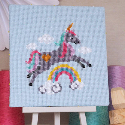Sparkle Unicorn - Junior Cross Stitch Kit: Standard kit