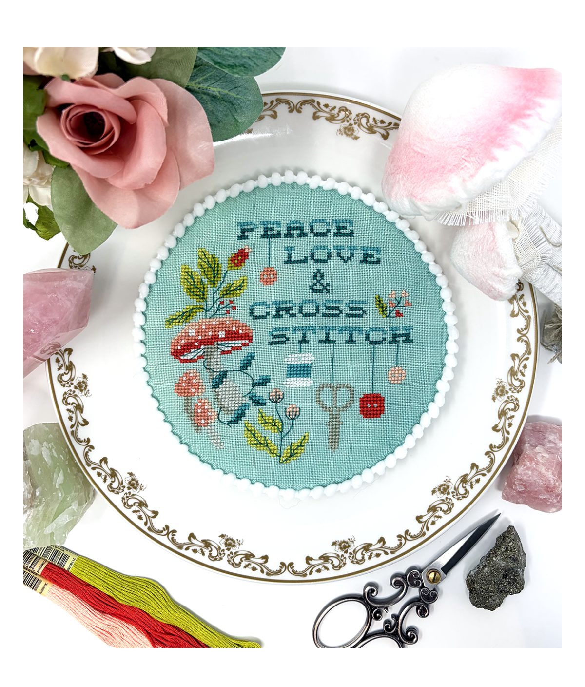 Tiny Modernist - Peace, Love &amp; Cross Stitch