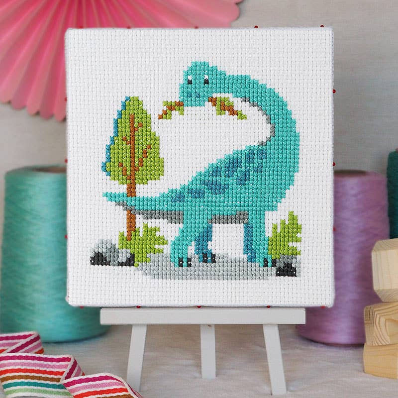 Dinosaur - Junior Cross Stitch Kit: Standard kit