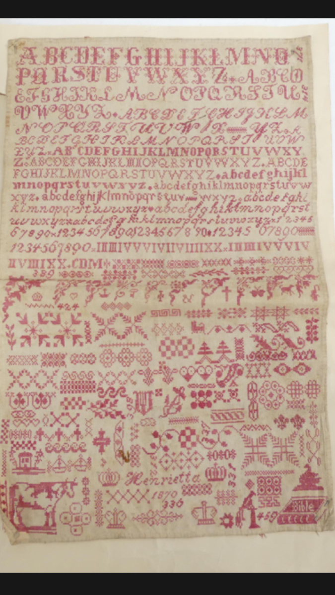 Cross Stitch Antiques - Henrietta 1870