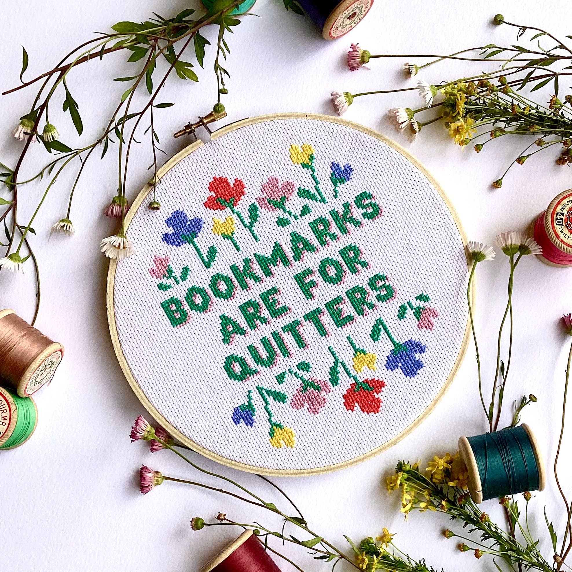 Book Lover Cross Stitch Kit: No