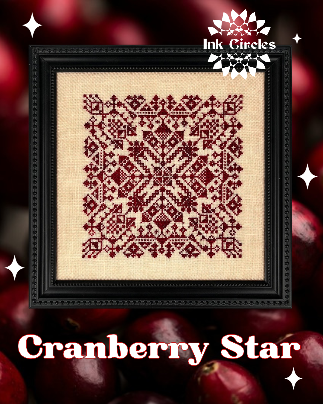 Ink Circles - Cranberry Star