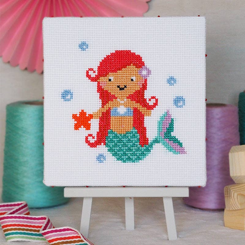 Splash Mermaid - Junior Cross Stitch Kit: Standard kit