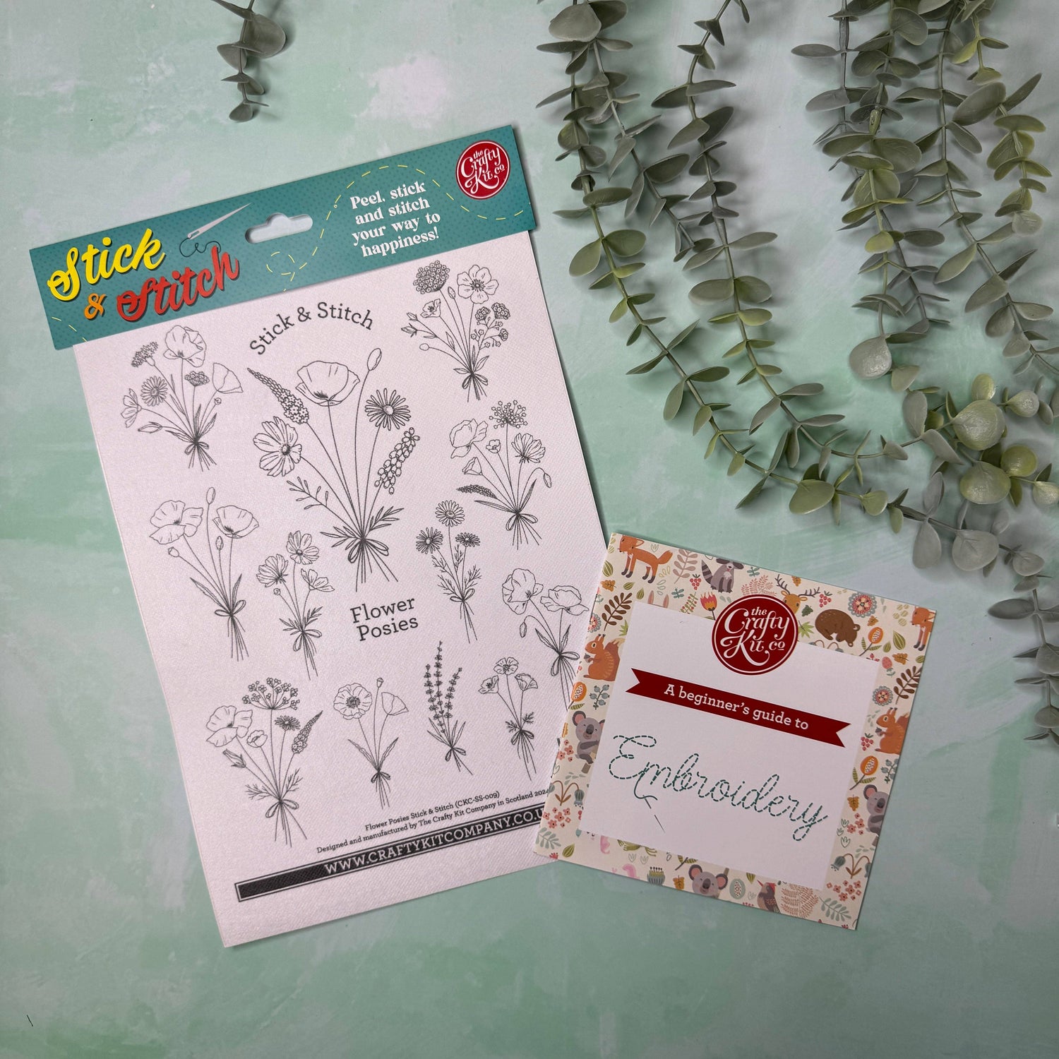 Flower Posies Stick &amp; Stitch Embroidery