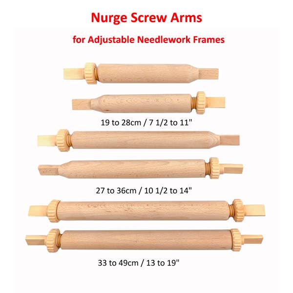 Spare Screw Arms for Nurge Adjustable Needlework Frame.: 19cm (7 1/2″) to 28cm (11″) 250-a