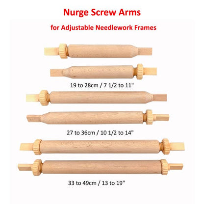 Spare Screw Arms for Nurge Adjustable Needlework Frame.: 19cm (7 1/2″) to 28cm (11″) 250-a