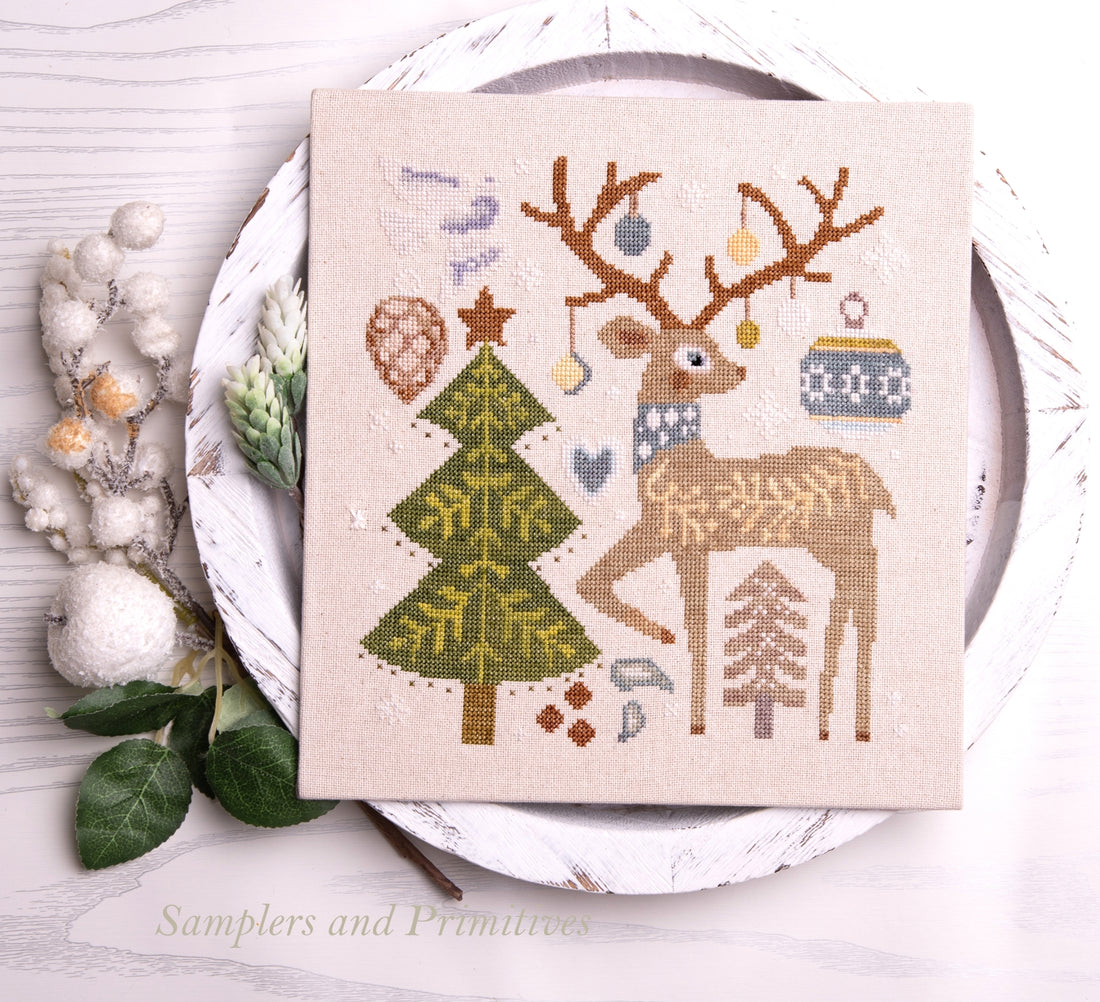 Samplers and Primitives - Festive Reindeer