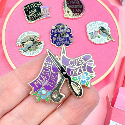 Measure Twice Cuss Once Needle Minder