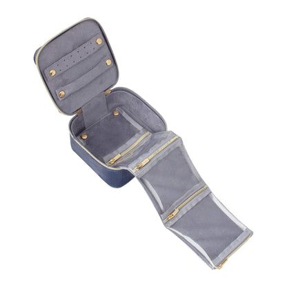 Luxe Velvet Jewellery Cube Storm