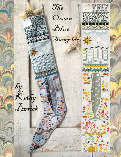 Kathy Barrick - The Ocean Blue Stocking &amp; Sampler